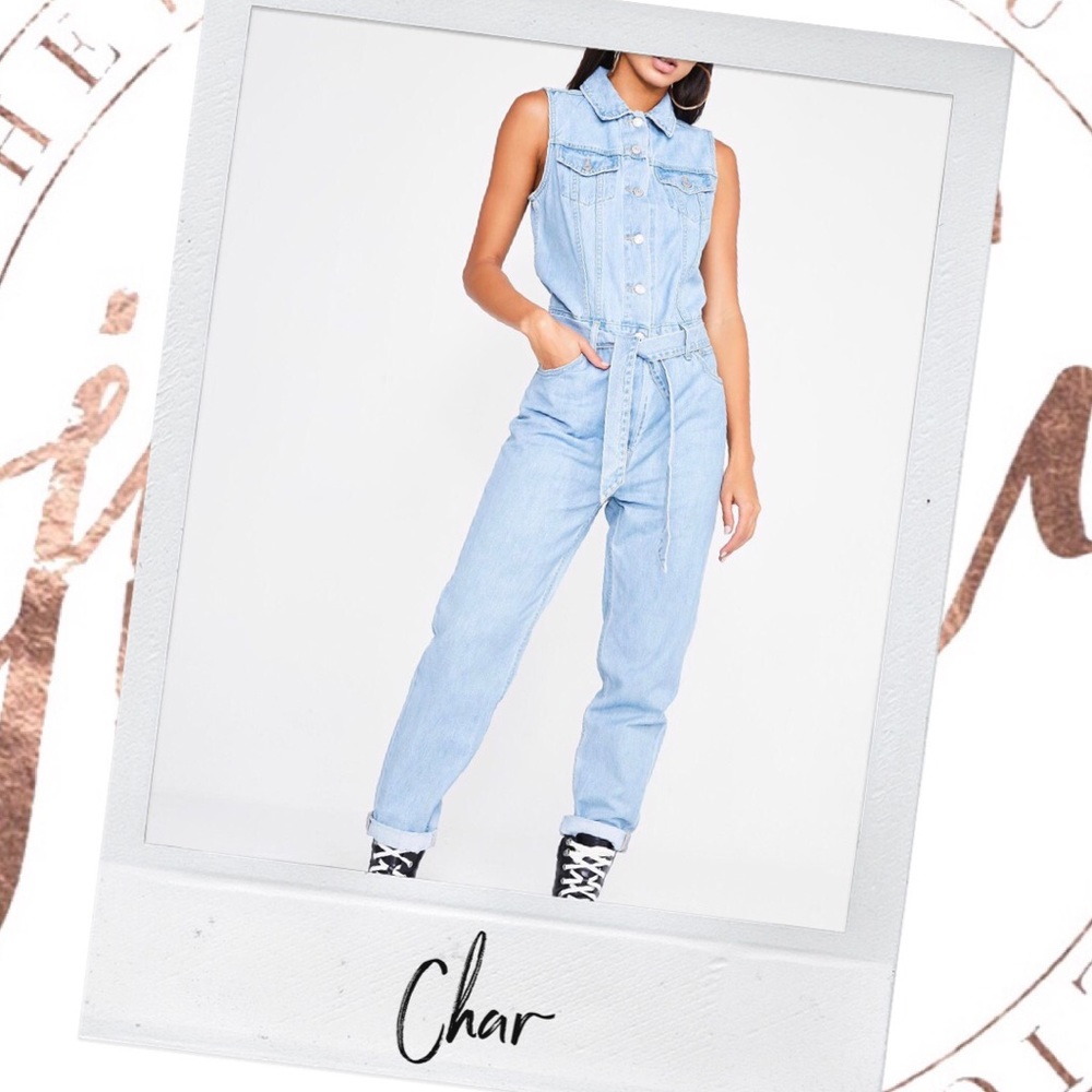 “Char” Light Denim Jumpsuit //❥// LAST 1 left!
